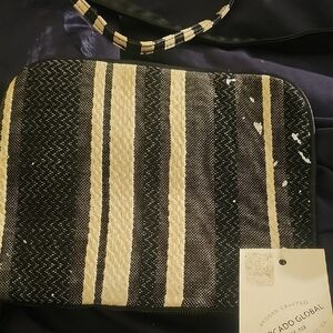 Black and Cream Clutch